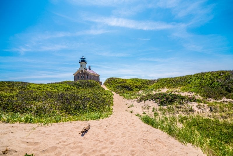 Trail in Block Island, Rhode Island