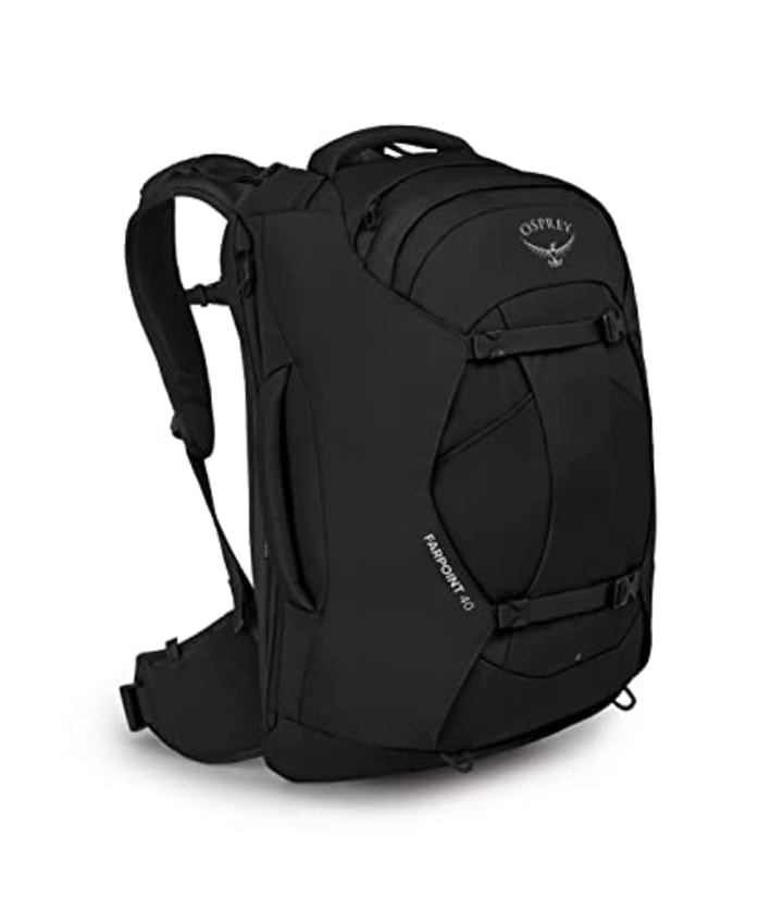 Osprey Men's Farpoint 40 Travel Backpack, Black, One Size