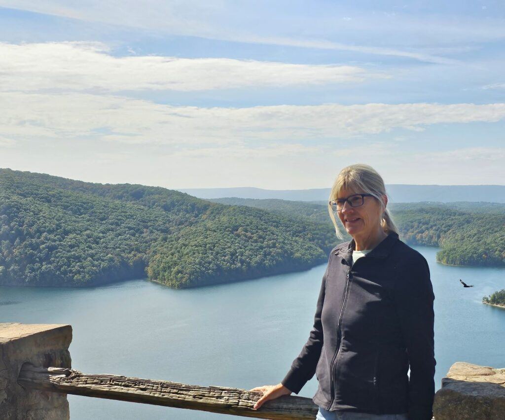 senior woman traveling alone