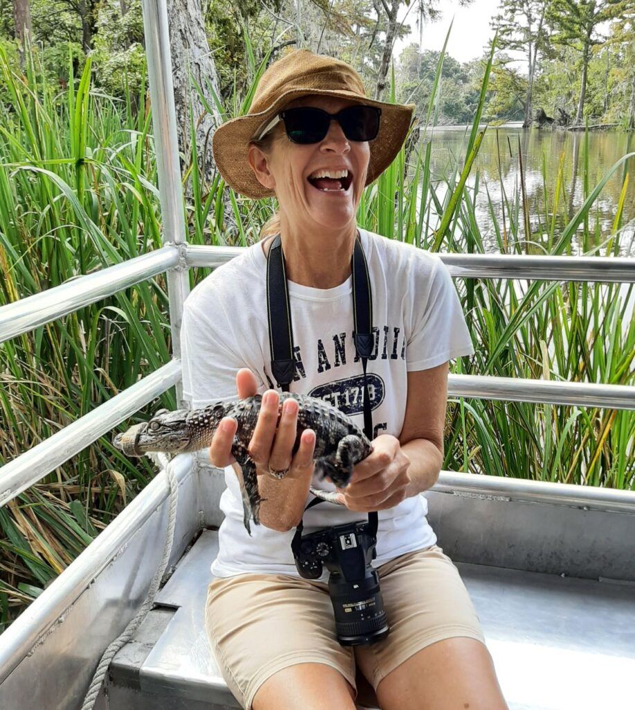 senior woman traveling alone