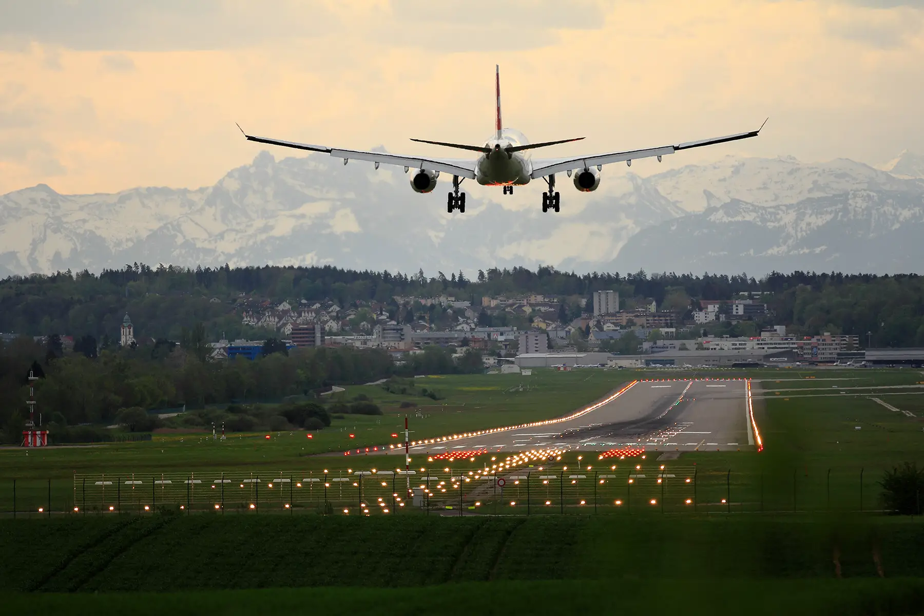 Plane landing