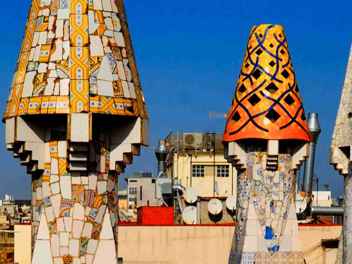 rooftop palau Guell Barcelona 