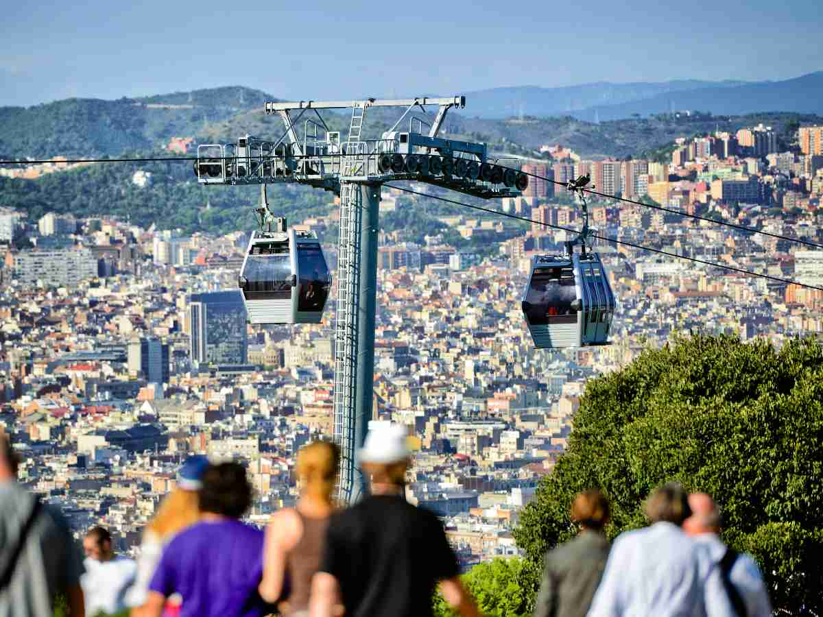 Montjuic cable car Barcelona in Winter Things to do