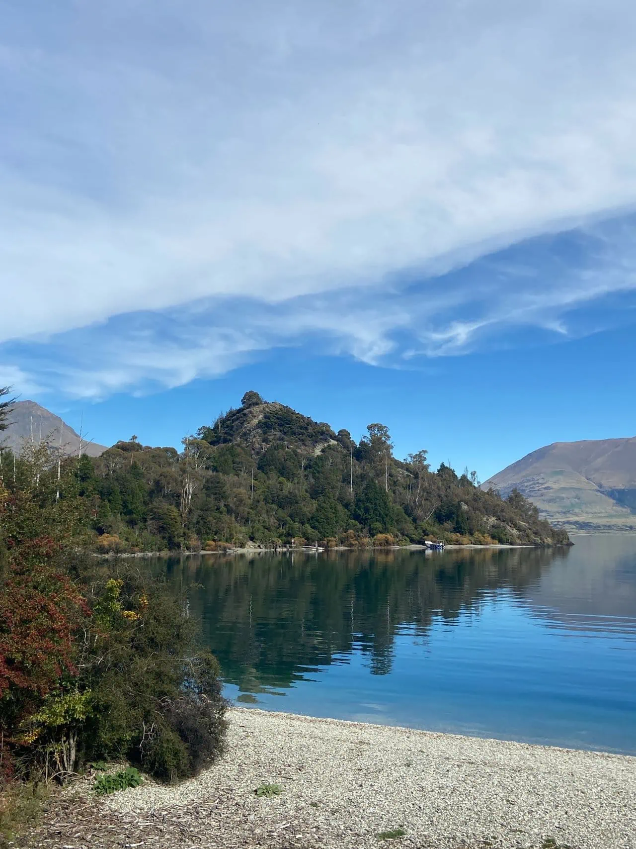 Bob's Cove beach near Queenstown, New Zealand