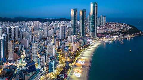 Insung Jeon/Getty Images Busan, South Korea's second biggest city, offers travellers a beach lifestyle (Credit: Insung Jeon/Getty Images)