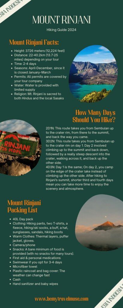 mount rinjani hiking guide