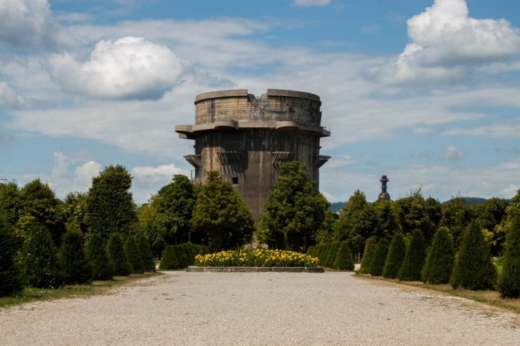 Historic Augarten Flak Towers in Vienna, Austria