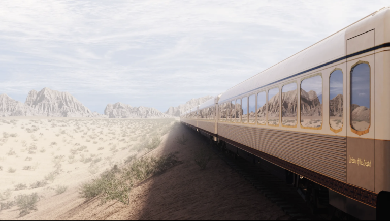 Saudi Arabia's slow, luxury train through the desert