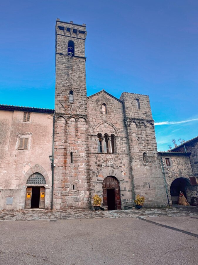 Abbazia di San Salvatore historic monastery in Tuscany Italy