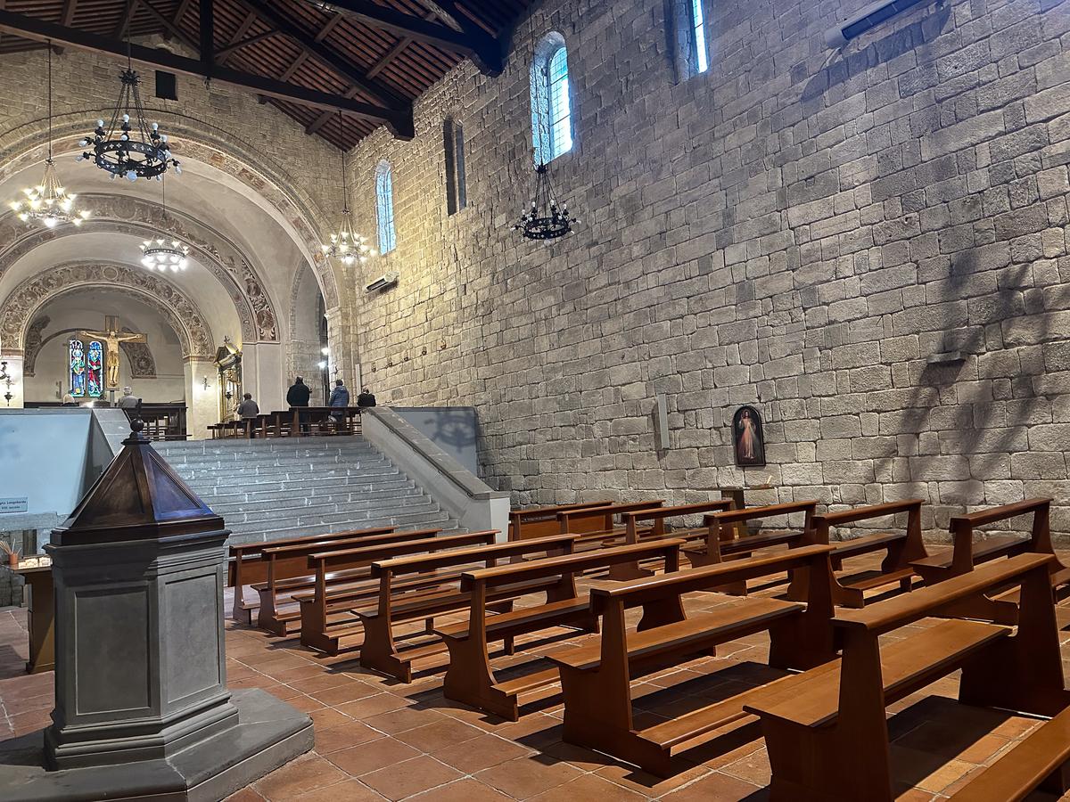 Historic Abbazia San Salvatore interior, Tuscany