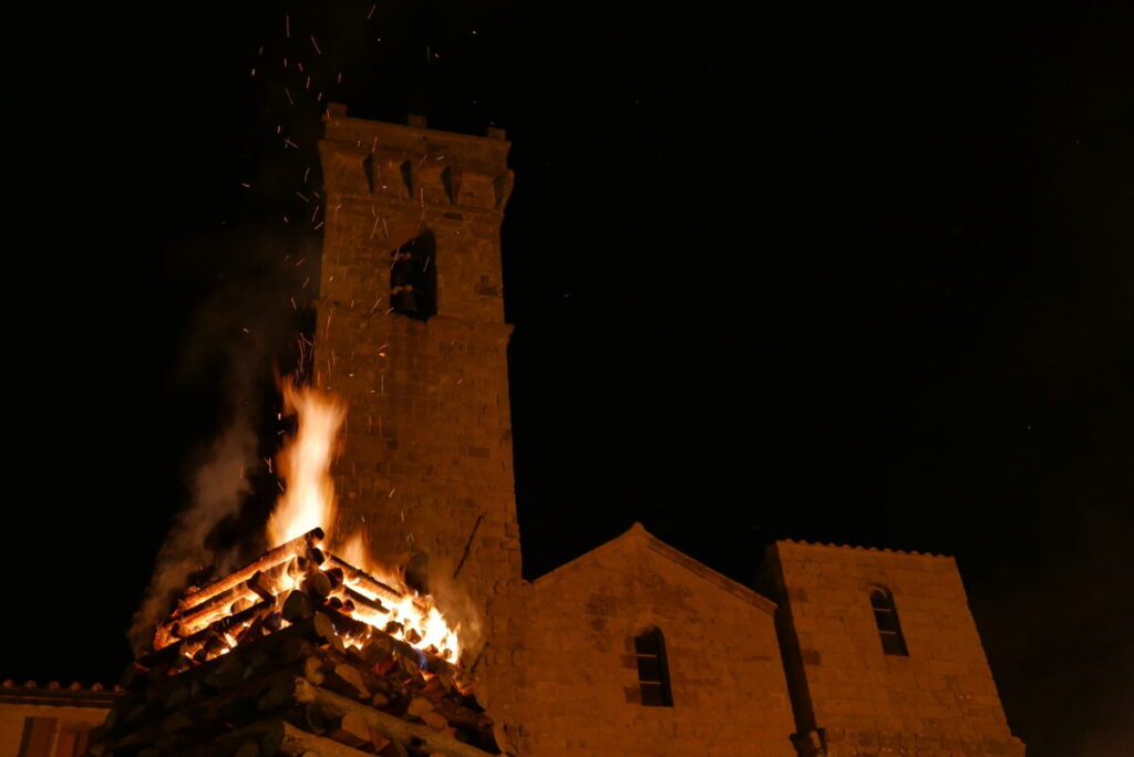 Abbadia San Salvatore Torch Festival during Christmas