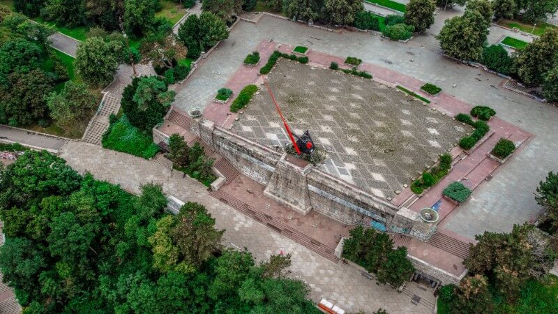 Aerial View of the Prague Metronome