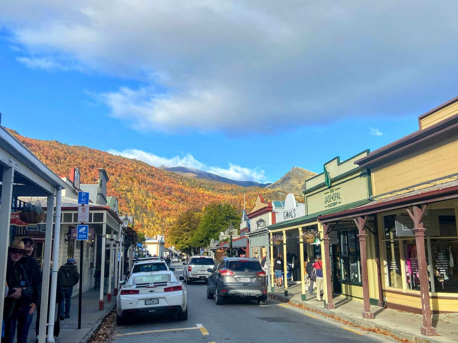 Main shopping street in Arrowntown, New Zealand