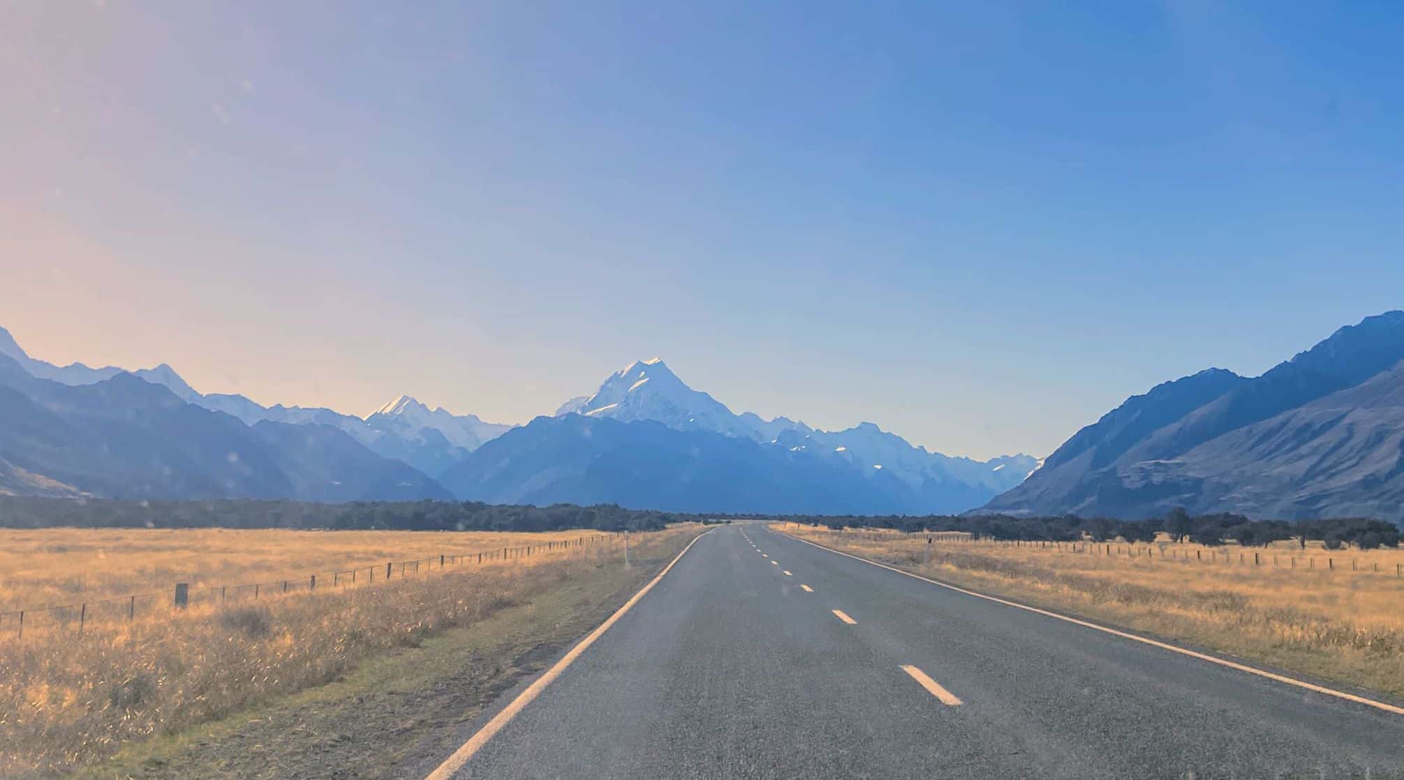 Road to Aoraki Mt Cook 2419