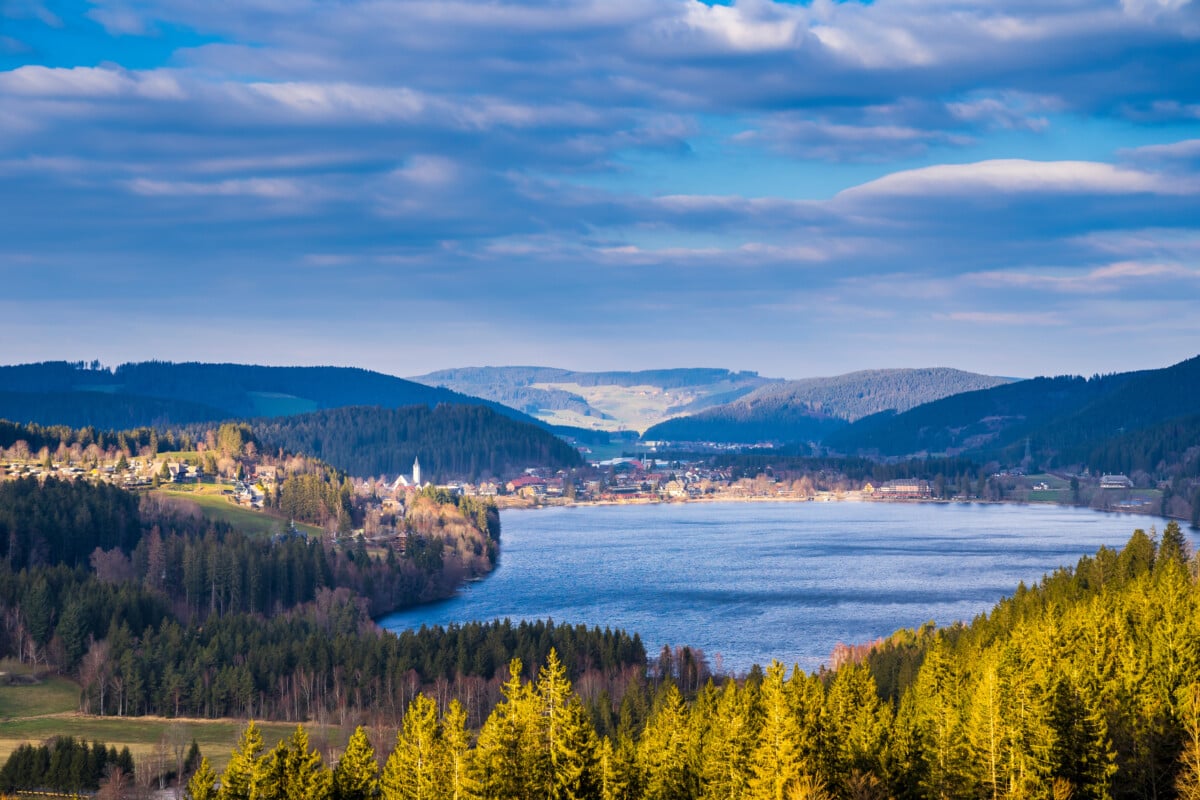 Panoramic view of Titisee Lake, Germany