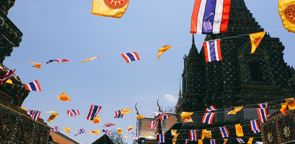 Thailand flags 