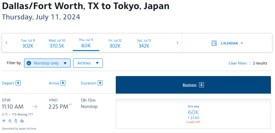 aa award to tokyo