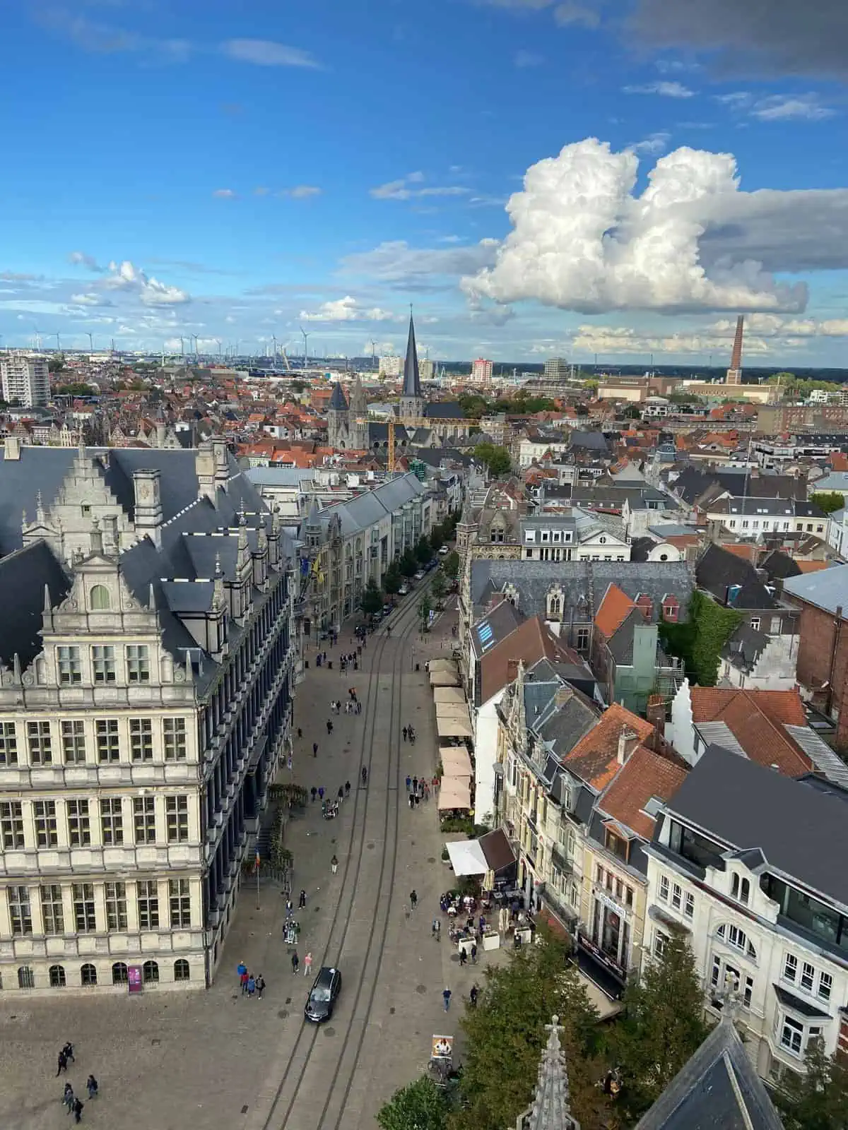 view from Belfry of Ghent, Belfort van Gent