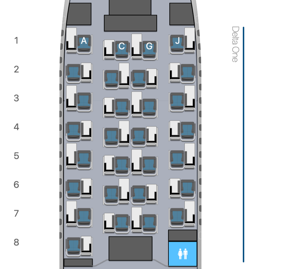 aerolopa Delta One seat map