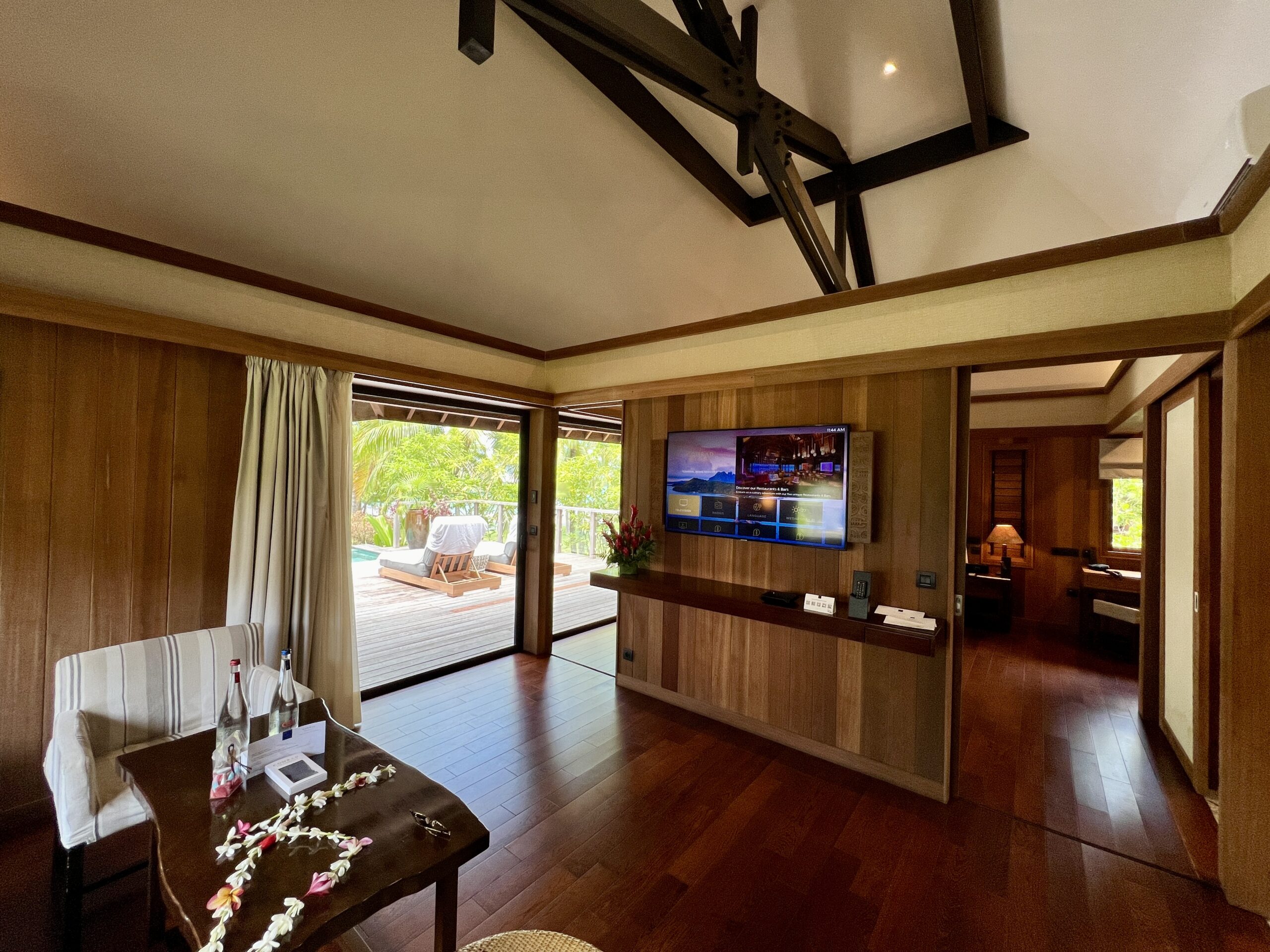 conrad bora bora nui living room villa