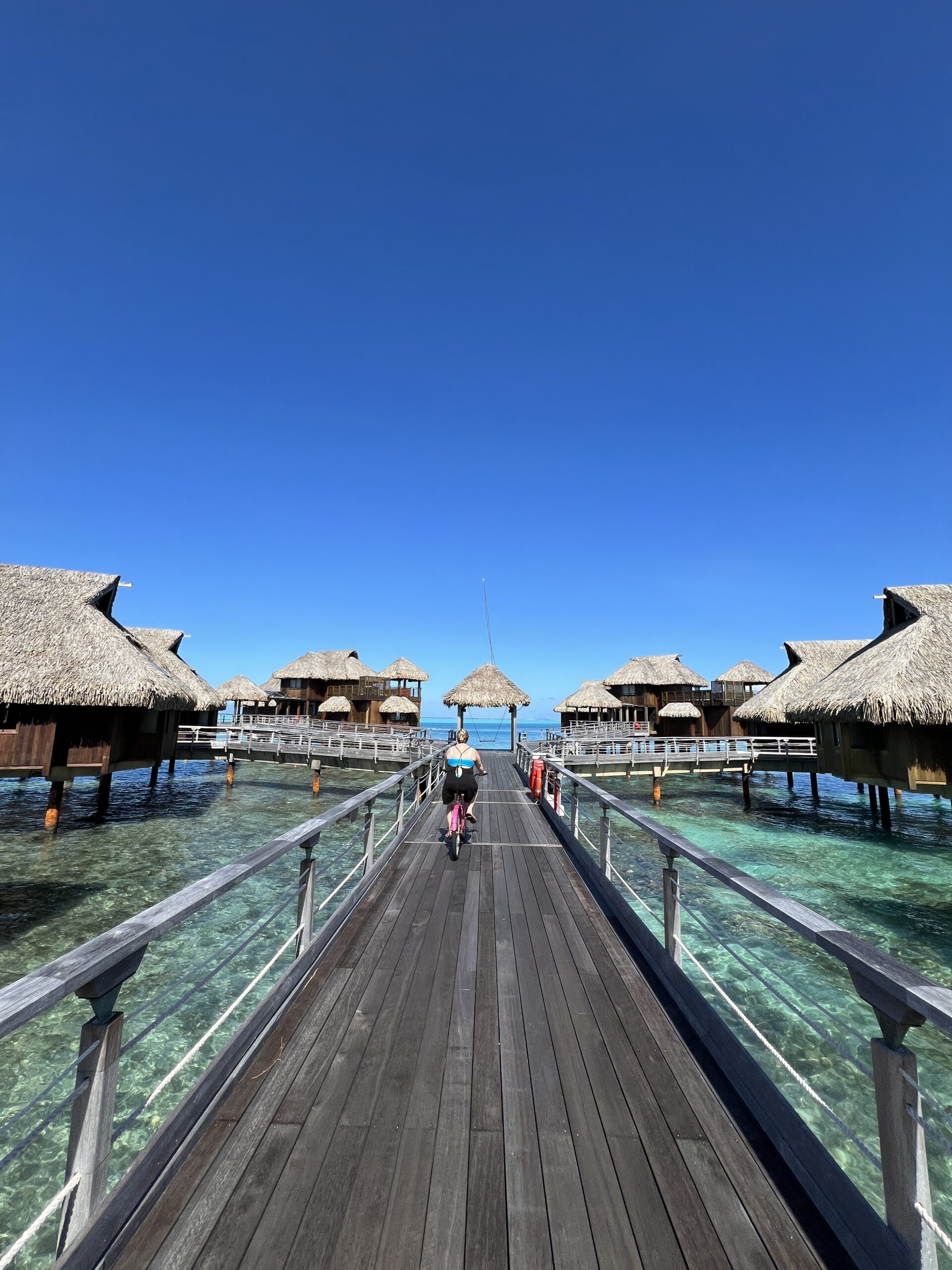 biking at conrad bora bora nui