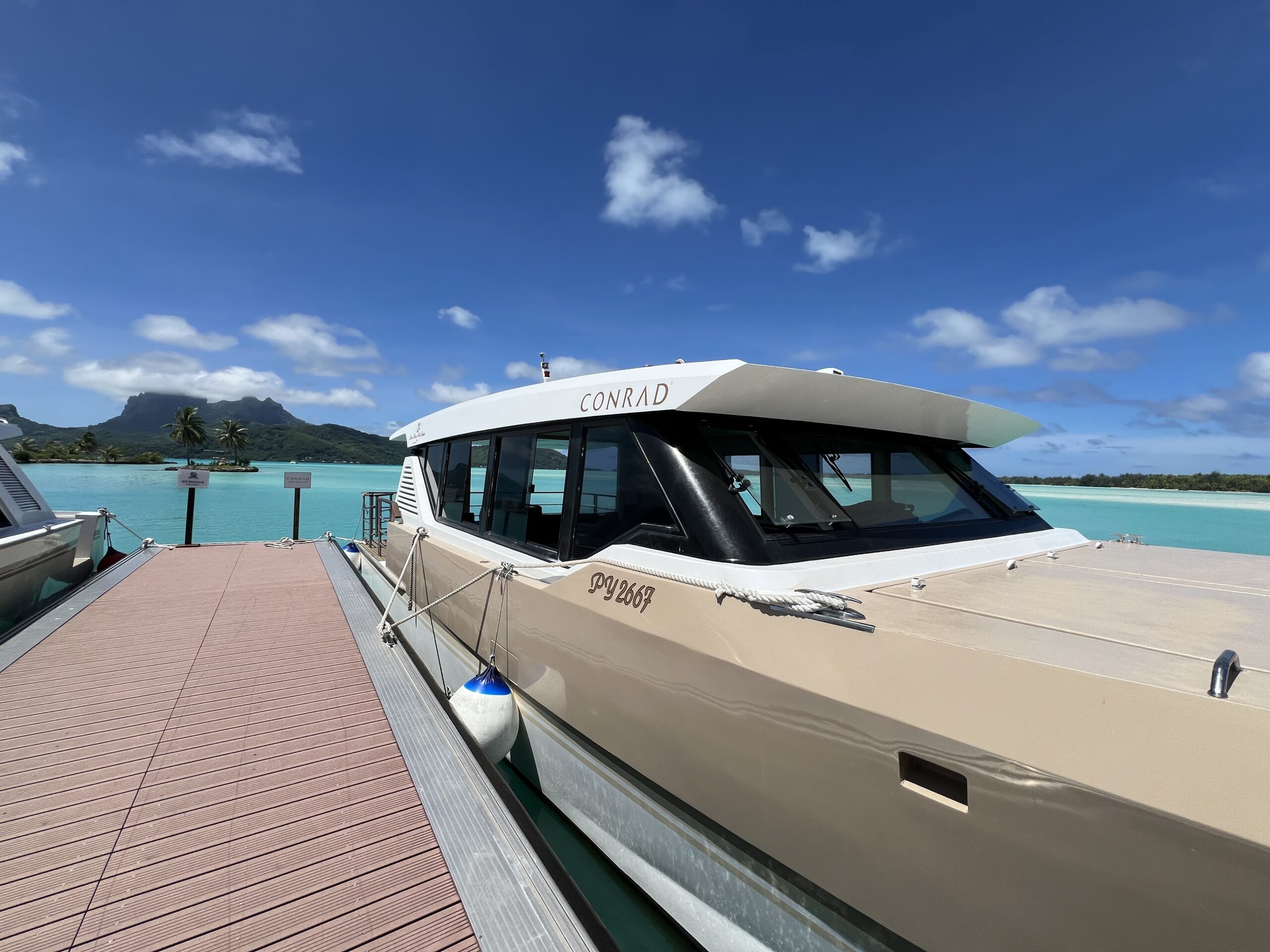 conrad bora bora boat