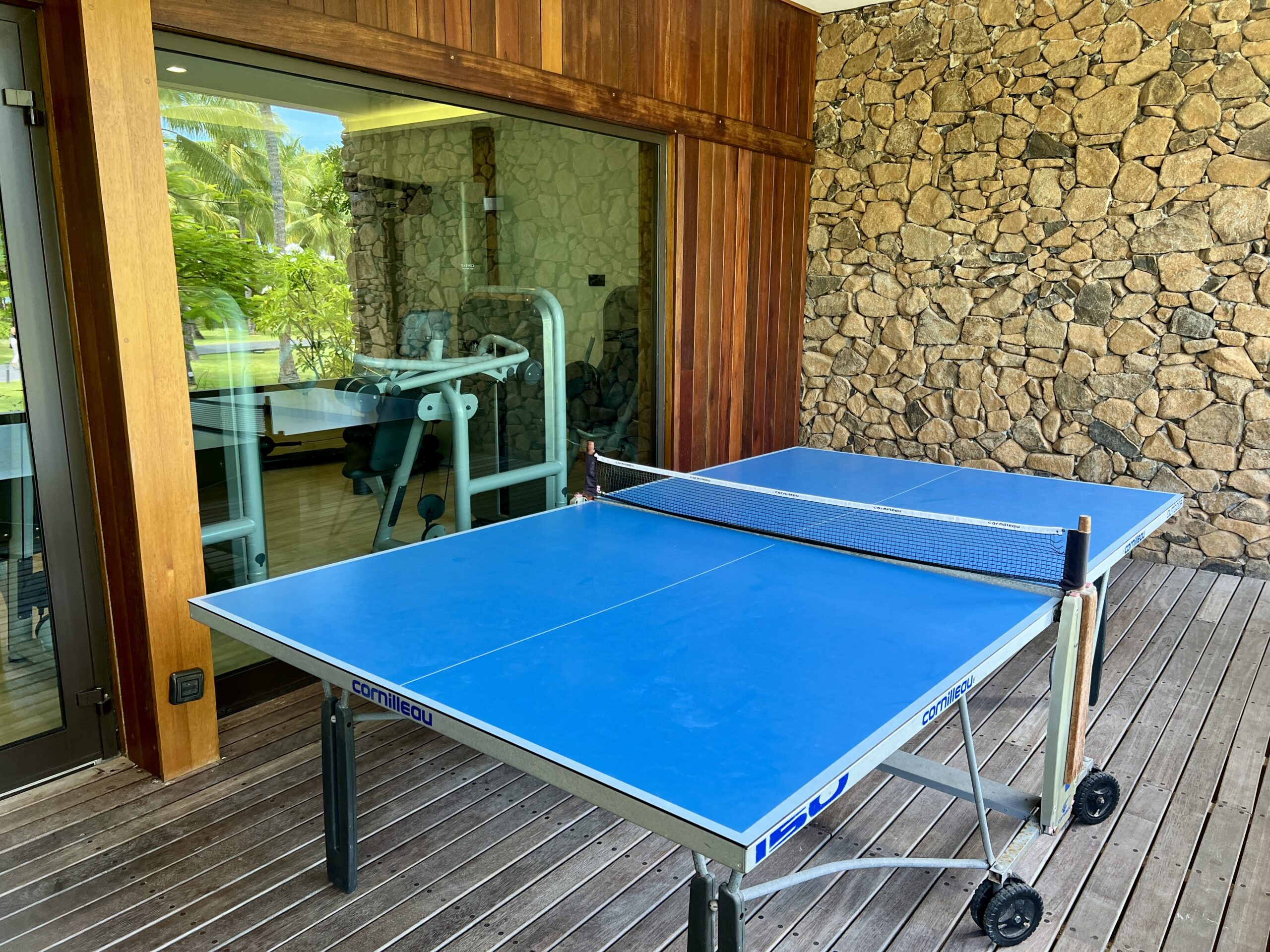 conrad bora bora table tennis table