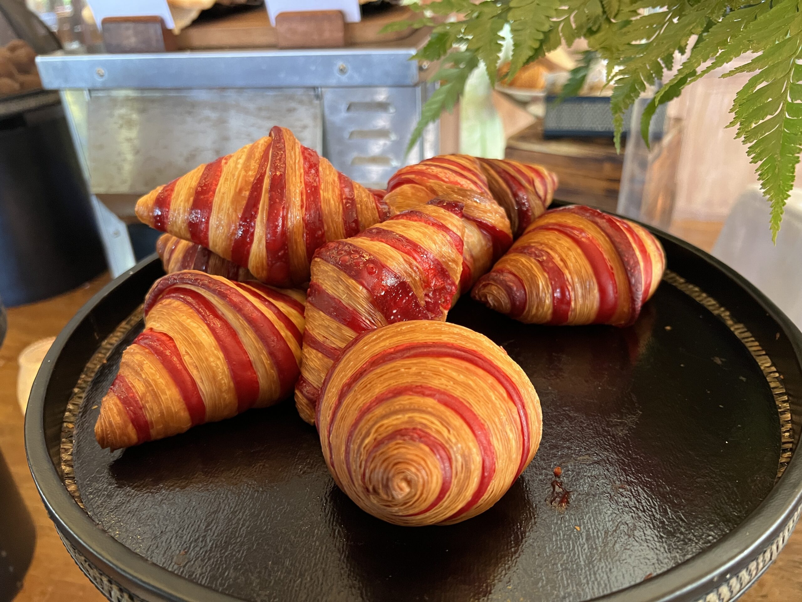 raspberry croissants at conrad bora bora nui