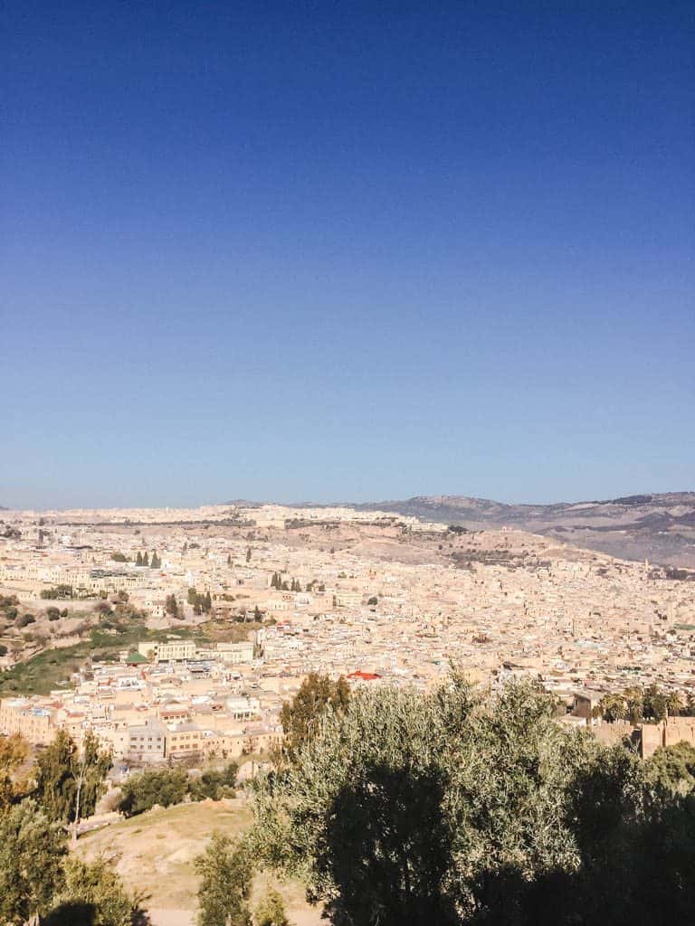 View of Fes medina from Borj Nord