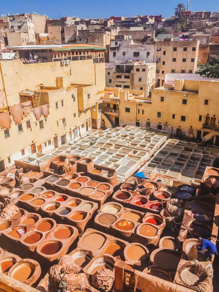 Leather tanneries of Fes, Morocco