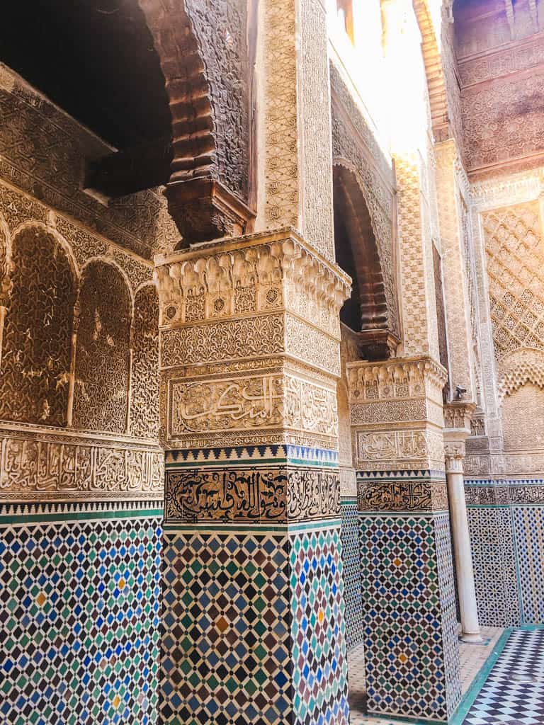 Arabic architecture in Fes Morocco