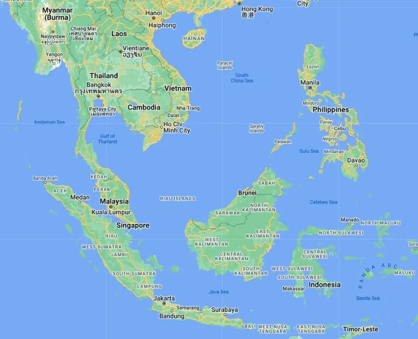 map of southeast asia, how to spend 3 weeks in southeast asia itinerary