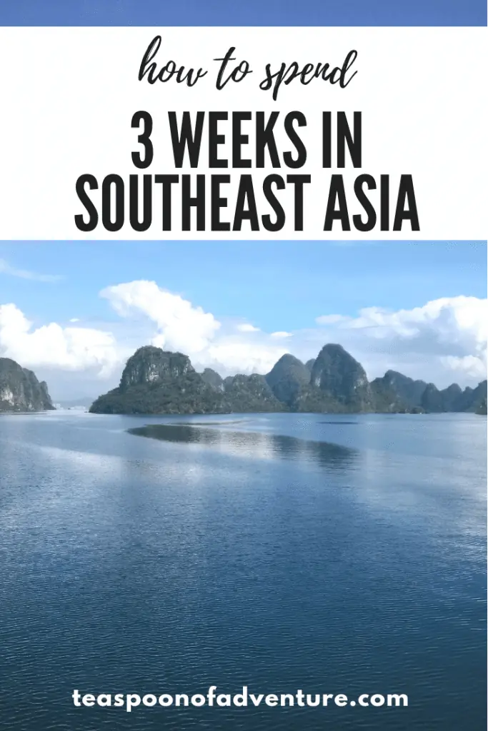 How to spend 3 weeks in Southeast Asia! Your itinerary for three weeks in Southeast Asia visiting Singapore, Cambodia, Thailand and more!