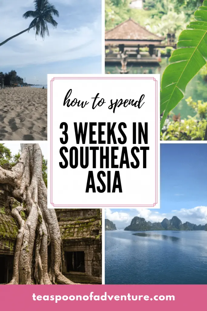 How to spend 3 weeks in Southeast Asia! Your itinerary for three weeks in Southeast Asia visiting Singapore, Cambodia, Thailand and more!