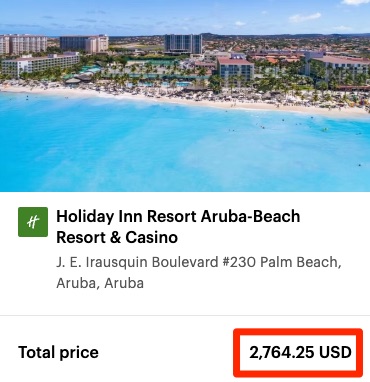 Holiday Inn Resort booking with IHG