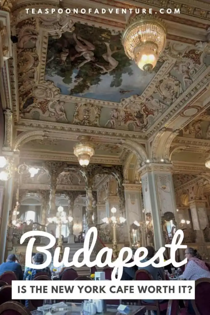 They say it's the most beautiful cafe in the world but is the New York Cafe in Budapest worth it? #budapest #hungary #europe #travel #traveltips #newyorkcafe