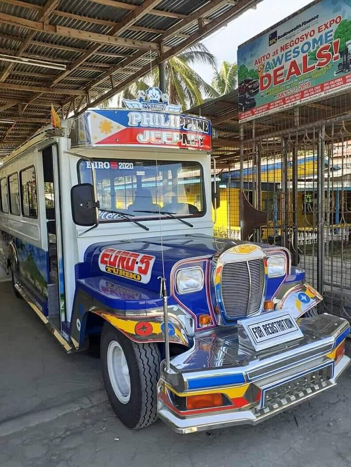 Jeepney modified as a bus