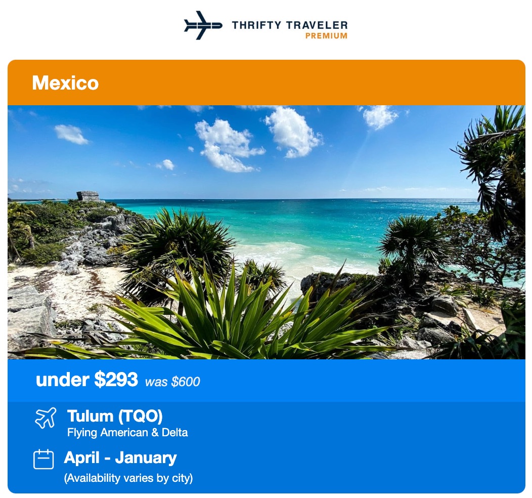 premium deal to tulum