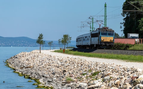 Lake Balaton Hungary traim