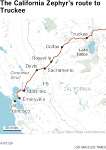 Riding this train through California’s snowy mountains rules right now