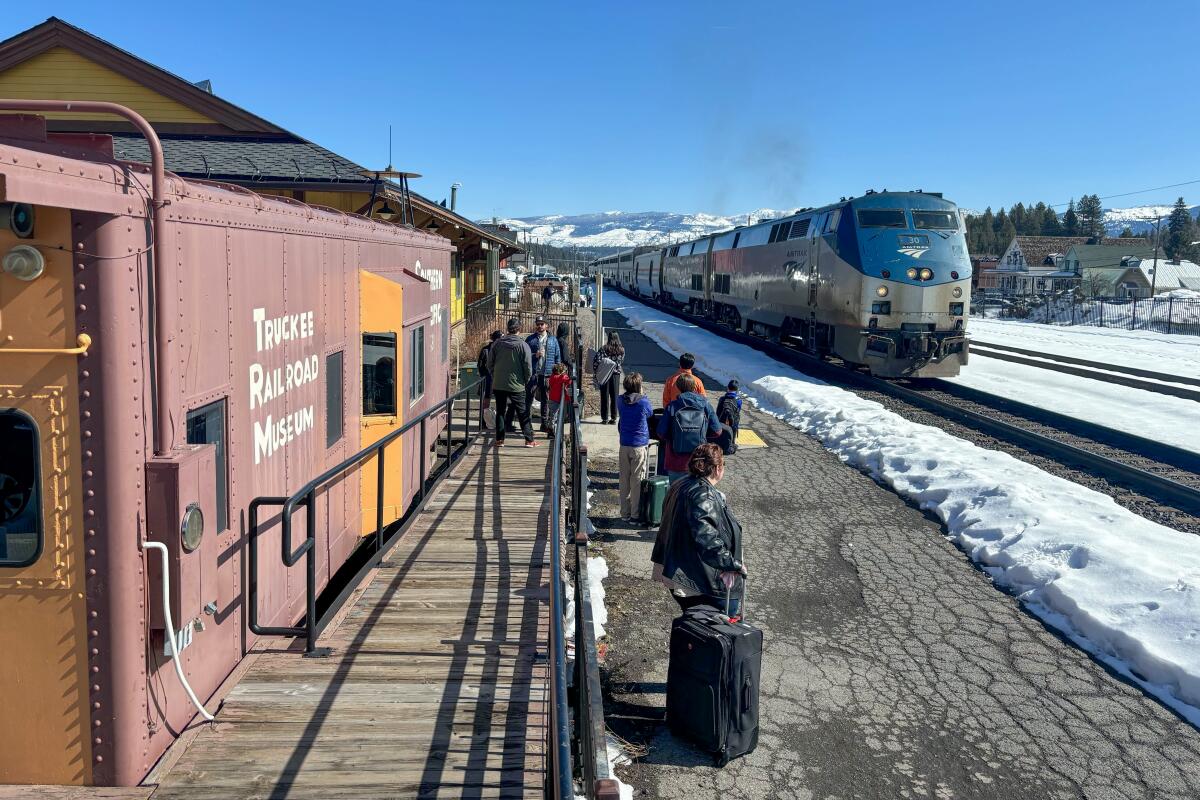 Scenes from a ride on Amtrak's long-distance California Zephyr train trip through the northern Sierra Nevada.