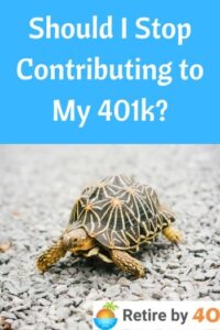 Should I Stop Contributing to My 401k?