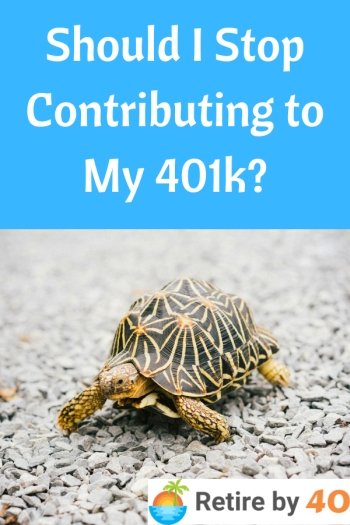Should I Stop Contributing to My 401k?