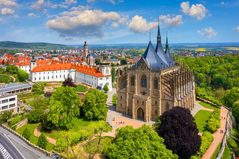 Aerial view of Kutna Hora