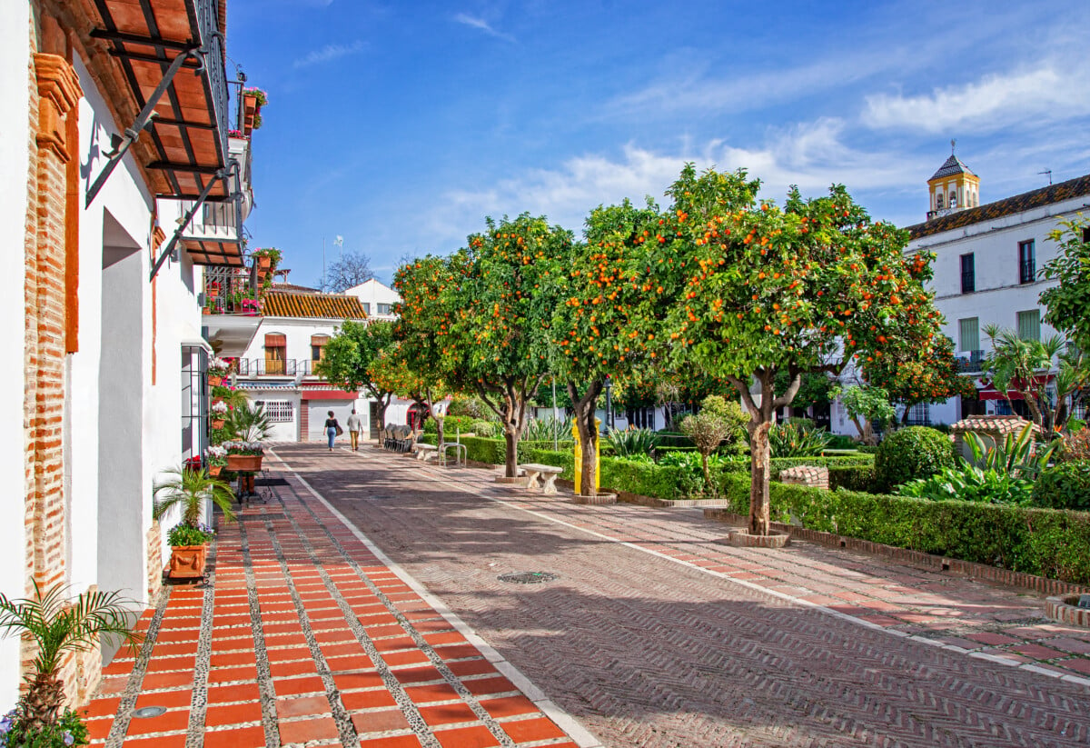 Plaza de los Naranjos in Marbella, Spain