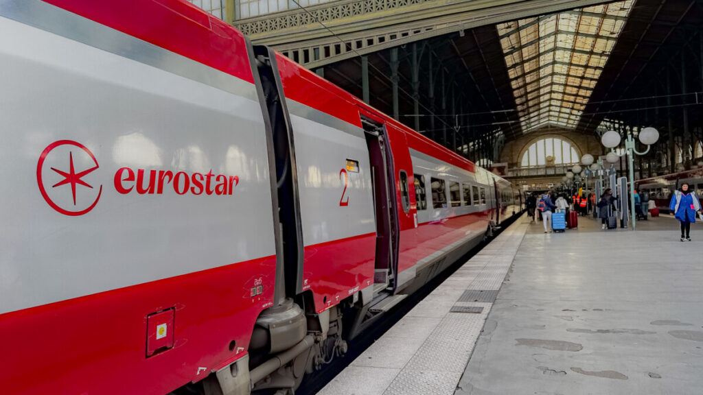 New Eurostar Train at Gare Du Nord from the Amsterdam to Paris Route