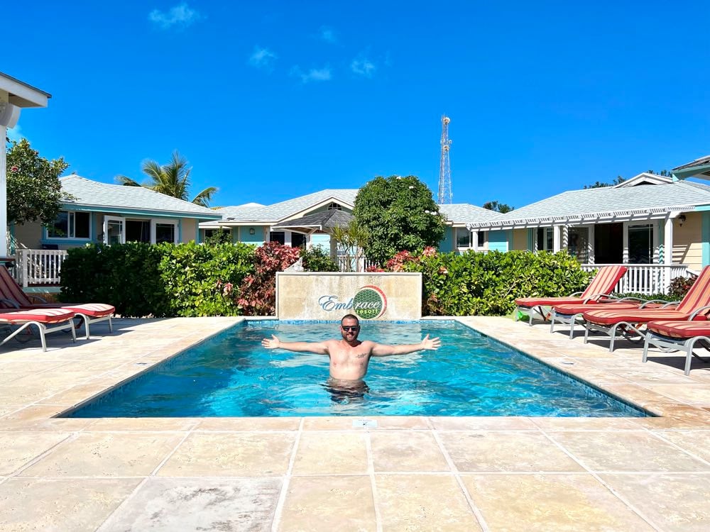 pool at embrace resort in the bahamas