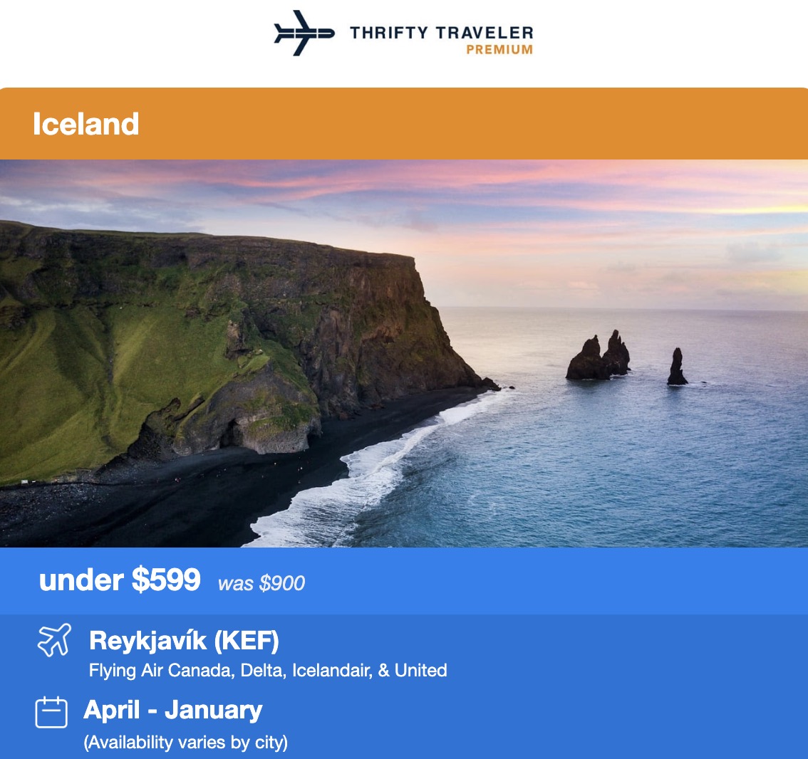 Iceland flight deal