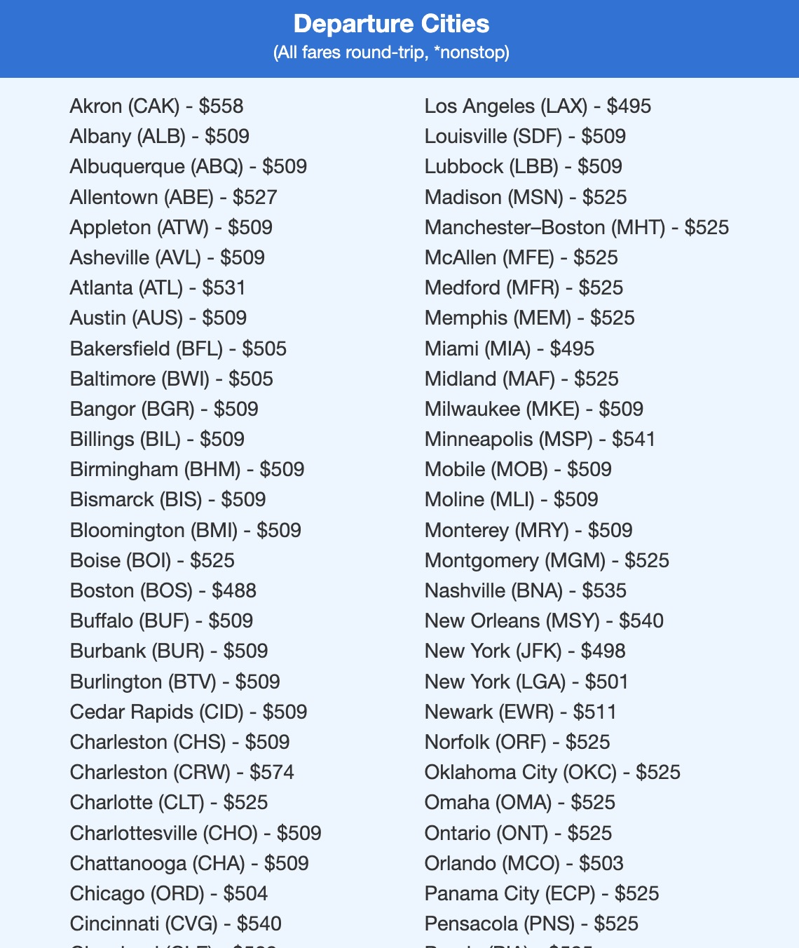 Scotland flight deal