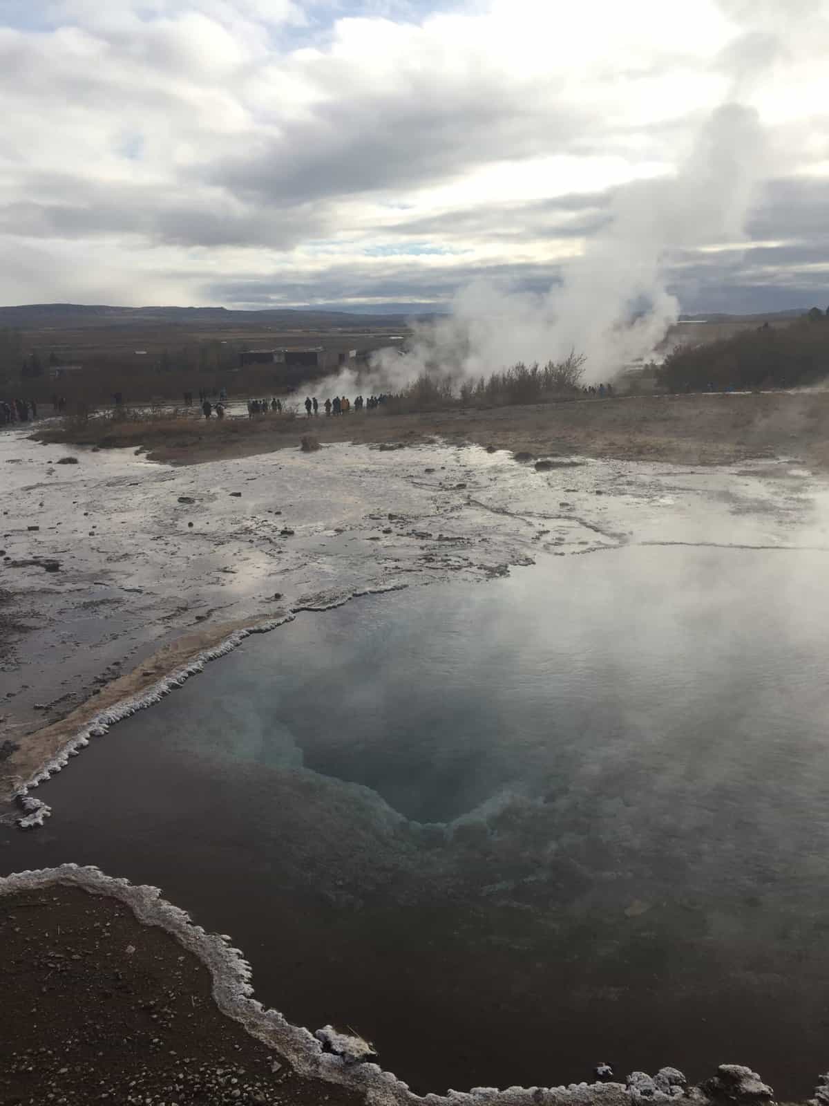 Geysir geothermal area on the Golden Circle in Iceland